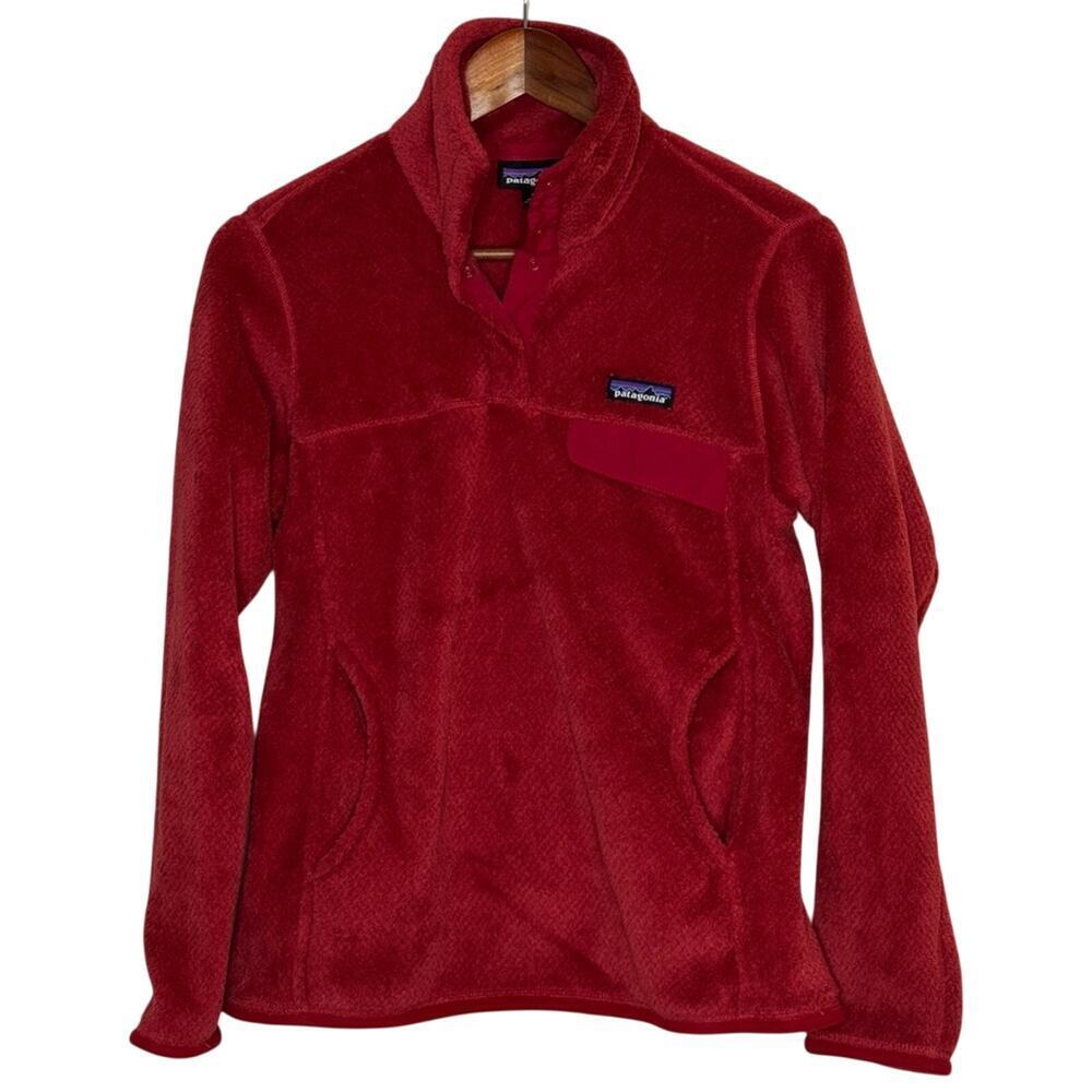 Patagonia Re-Tool Fleece Pullover Sweatshirt Red Size S